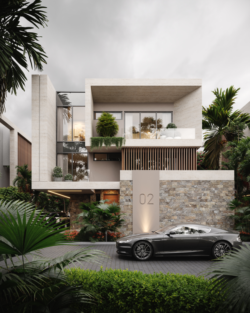 Newly completed homes development